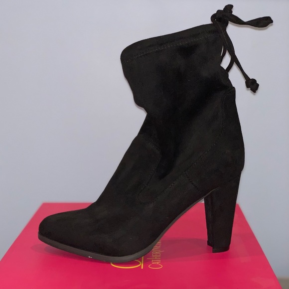 Catherine Malandrino Sorchanie Black Booties Sz 6 - Picture 2 of 8